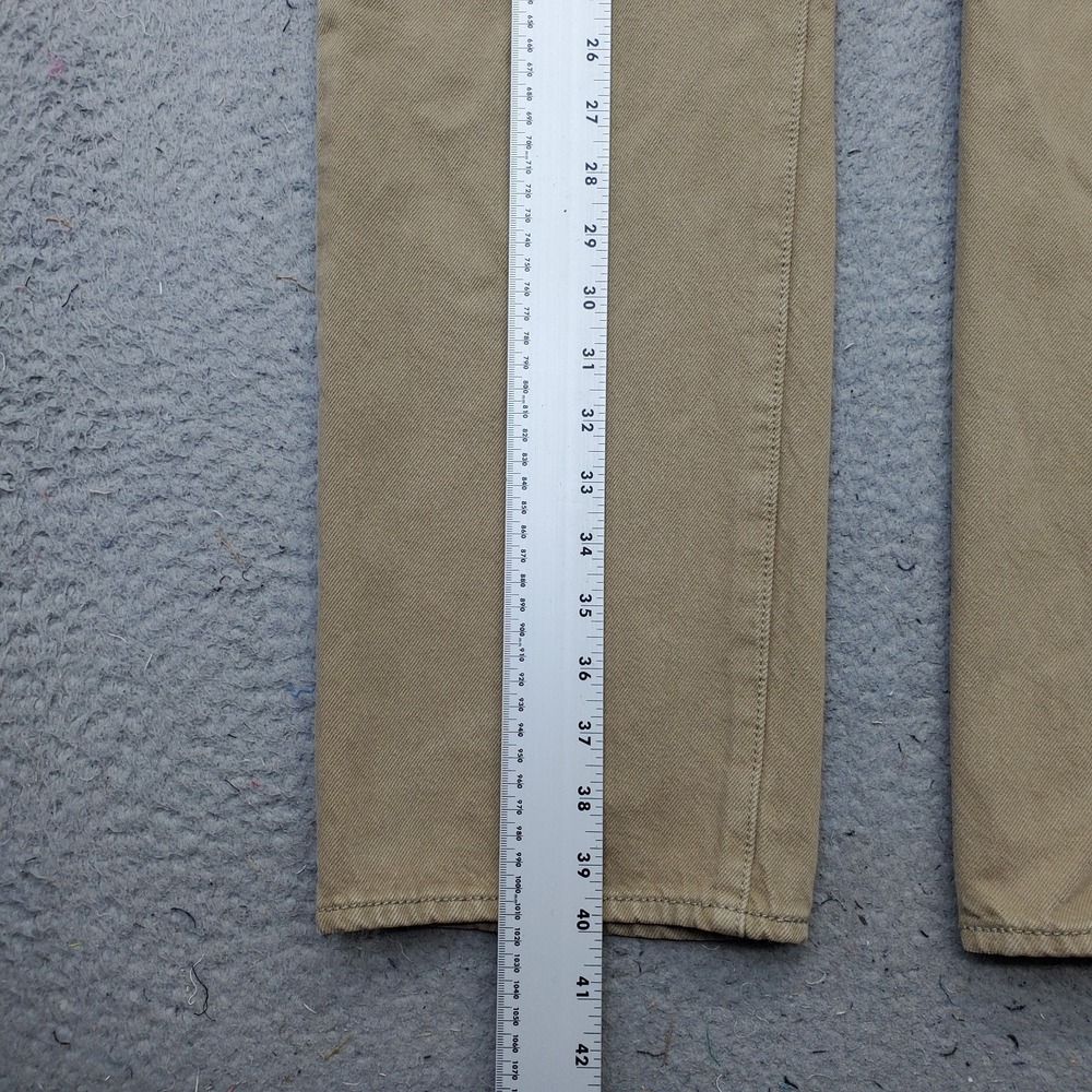 Levi's 501 Jeans Mens 34x30 Brown Denim Red Tab Streetwear 5-Pocket Straight Leg - Picture 3 of 12